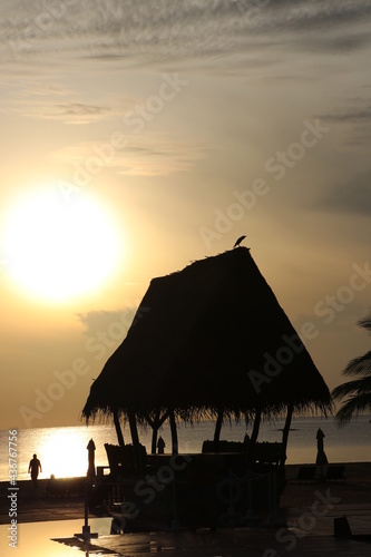 A Beautiful Sunrise in Maalu Maalu Hotel,Batticaloa, Sri Lanka