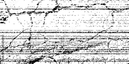 Black and white grunge horizontal stripes. Dust overlay scratch texture. Dirty splattered design element. Vector illustration. Ideal to create grungy effect, simply place illustration over Your design