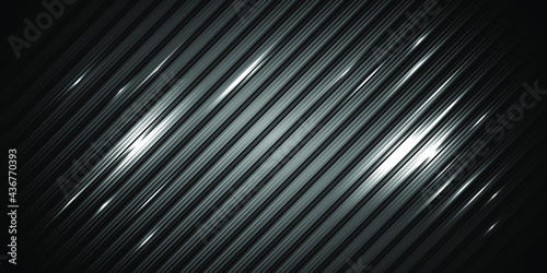 Dark black Geometric grid diagonal lines background Modern dark abstract vector texture.