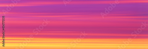 Realistic bright sunset, panoramic image, vector background, EPS10	