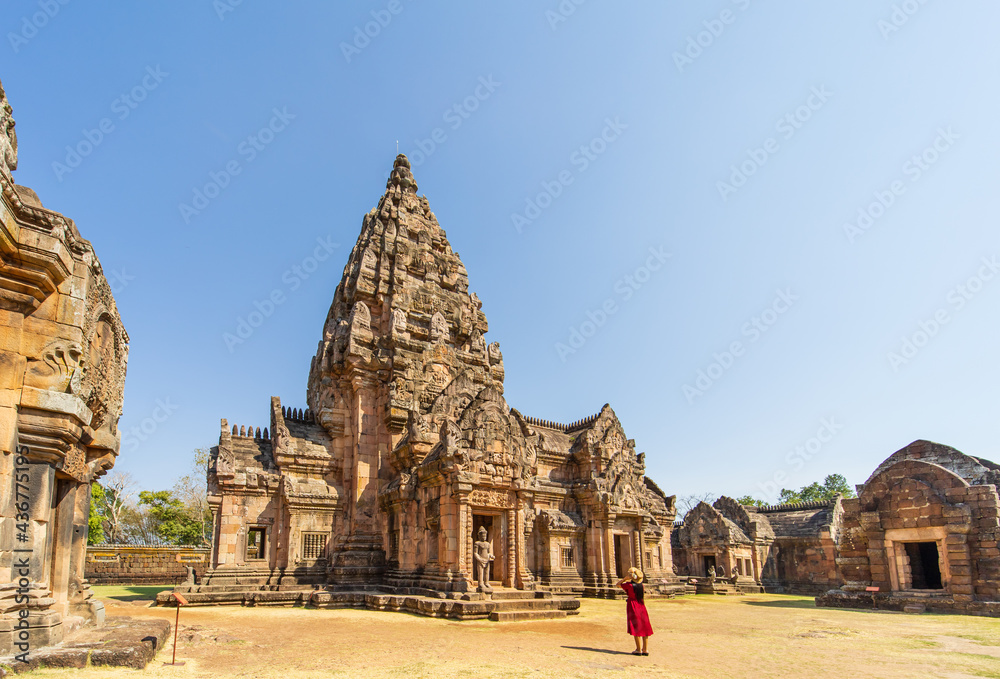 Prasat Khao Phanom Rung is a stone laterite castle, Buri Ram Province, Thailand.