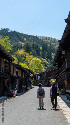 妻籠宿 古い町並み Tsumagojuku