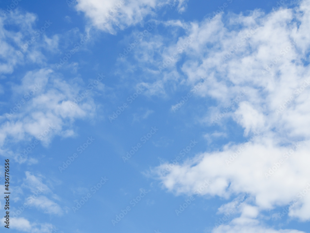Beautiful blue sky and white clouds