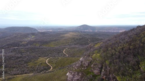 aerial view of blue mountains national park Mount banks photo