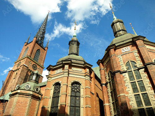 Photography The Riddarholm Church (Riddarholmskyrkan) in Stockholm, SWEDEN
