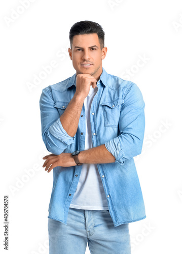 Fashionable young man on wh...