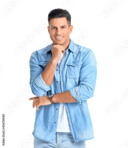 Fashionable young man on wh...
