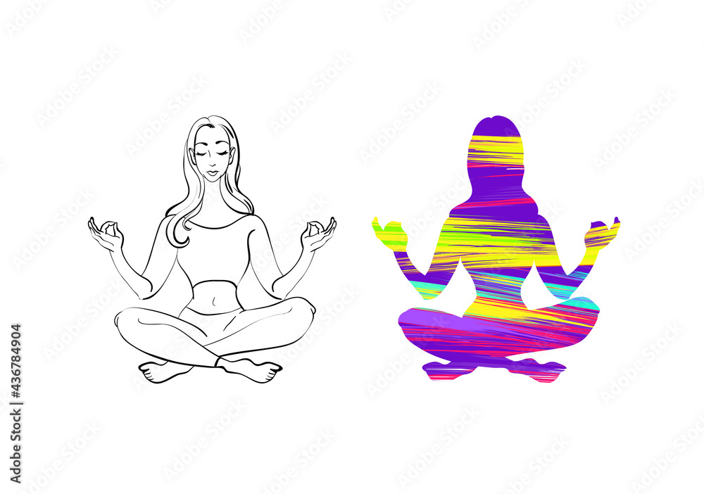 Poster with people in dynamic game or action. Colorful silhouettes with brush stroke inside. Poster with people in dynamic game or action. Colorful silhouettes with brush stroke inside.