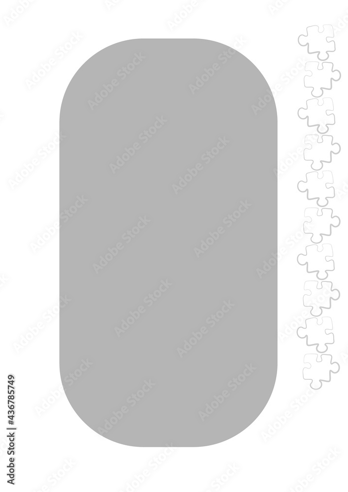 Vertical illustration format A4 - the design of the screen of the phone or tablet for inscriptions and photos