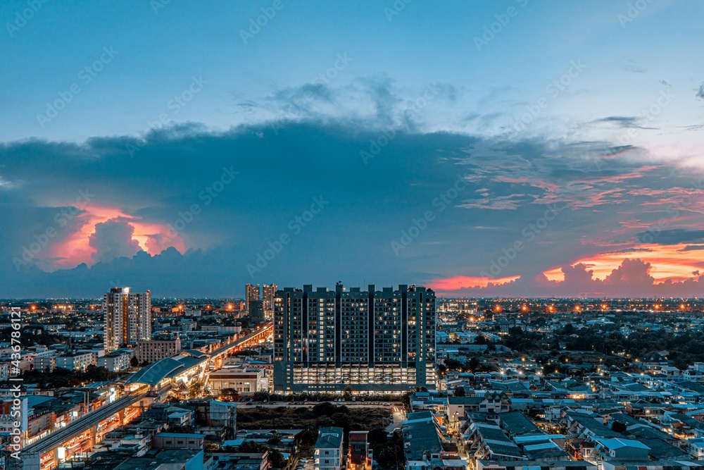 Obraz premium view of the city
