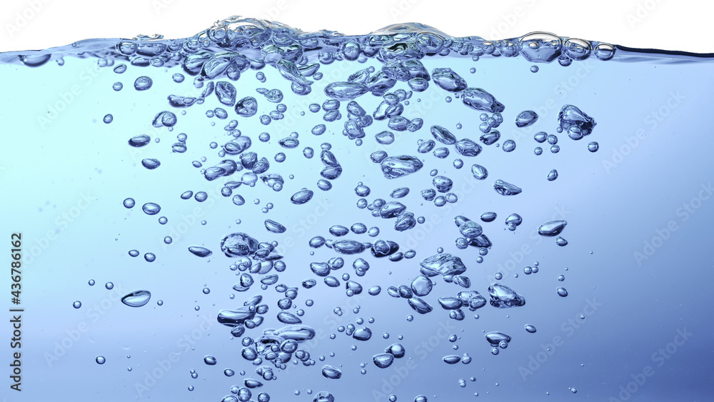 Water splash isolated on white. fresh blue natural drink water wave wide panorama. bubbles underwater background. Water splash isolated on white. fresh blue natural drink water wave wide panorama. bubbles underwater background.