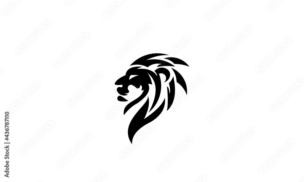 simple lion head simple lion head