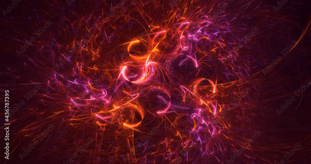 3D rendering abstract multicolor fractal light background 3D rendering abstract multicolor fractal light background