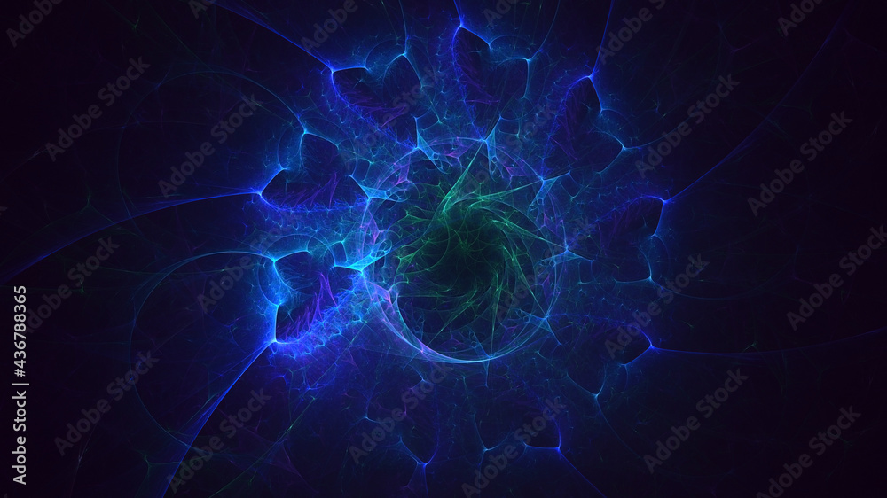 3D rendering abstract round light background 3D rendering abstract round light background