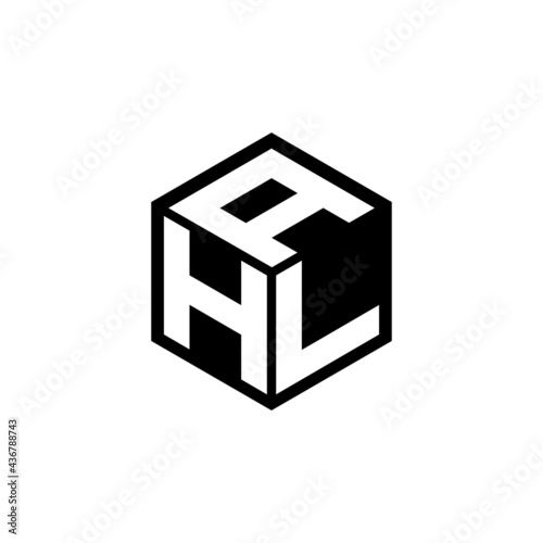 HLA letter logo design with white background in illustrator, vector logo modern alphabet font overlap style. calligraphy designs for logo, Poster, Invitation, etc.	
