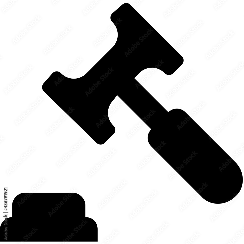 Auction Vector Glyph Icon Auction Vector Glyph Icon