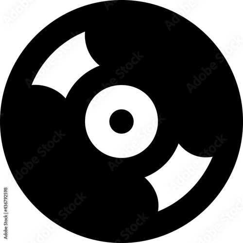 CD Glyph Vector Icon