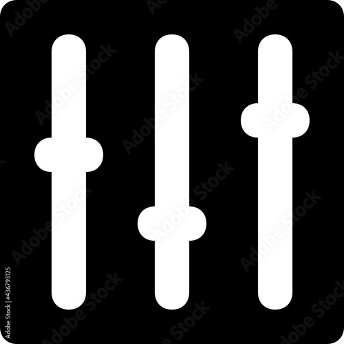Adjuster Glyph Vector Icon