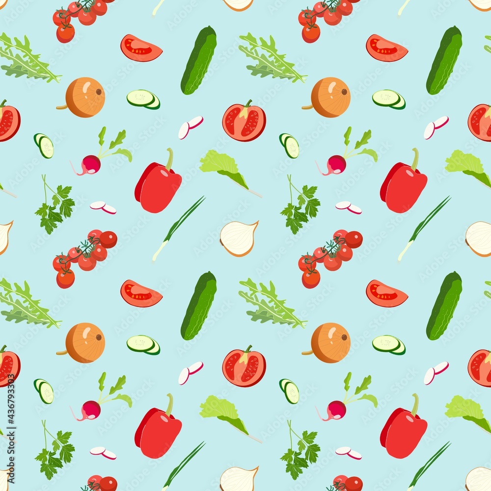 seamless pattern with vegetables seamless pattern with vegetables