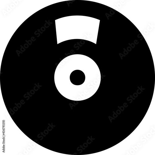CD Glyph Vector Icon