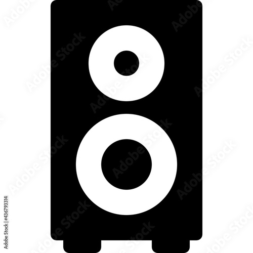 Speaker Glyph Vector Icon
