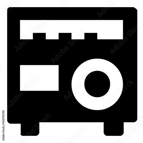 Boombox Glyph Vector Icon