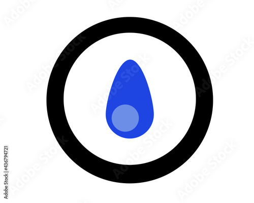 blue water drops