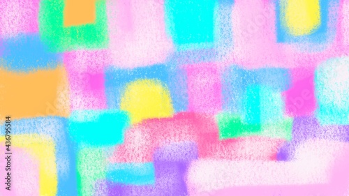 Unicorn galaxy pattern. Pastel cloud and sky with glitter. Cute bright paint like candy background theme. Concept to montage or present your product, for women, girls in princess style