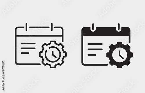 Data visualization icon on white background. Vector illustration.