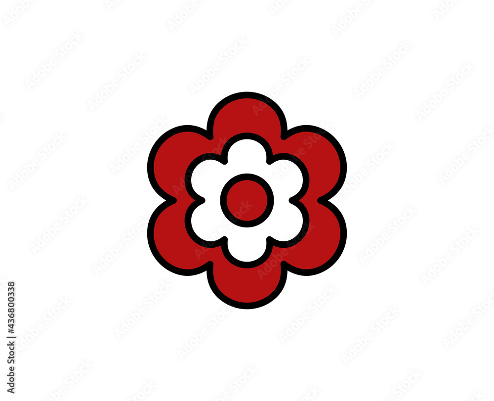 Flower premium line icon. Simple high quality pictogram. Modern outline style icons. Stroke vector illustration on a white background. Flower premium line icon. Simple high quality pictogram. Modern outline style icons. Stroke vector illustration on a white background.