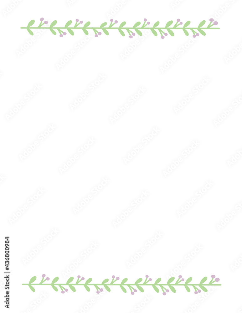 Blank printable line paper background with flower bouquet decoration, Note paper , letter A4 size stationery, digital paper illustration Blank printable line paper background with flower bouquet decoration, Note paper , letter A4 size stationery, digital paper illustration
