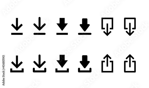 ウェブアイコンセット　ダウンロード　アップロード