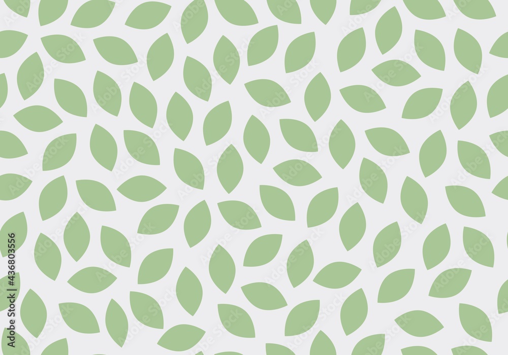 Leaves Seamless Pattern. Simple Floral Pattern with Leaves for Wedding, Anniversary, Birthday and Party. Floral Modern Abstract Print Design. Vector EPS 10