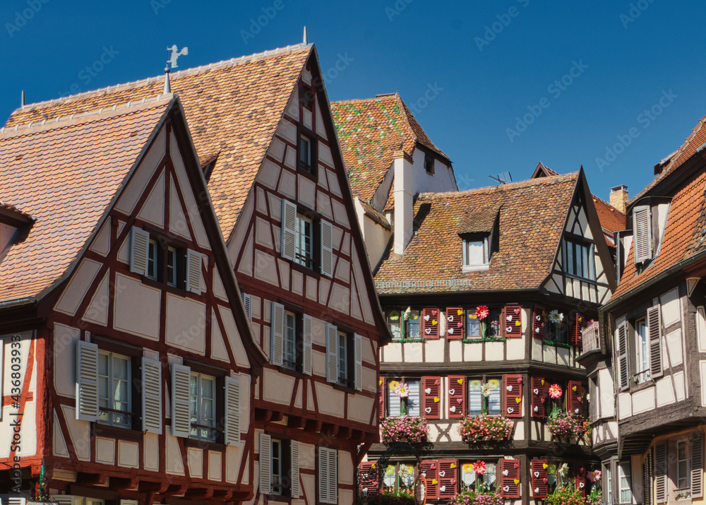 The nicely village of Colmar in Alsace The nicely village of Colmar in Alsace