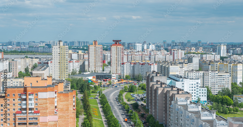 Fototapeta premium Minsk in the summer.