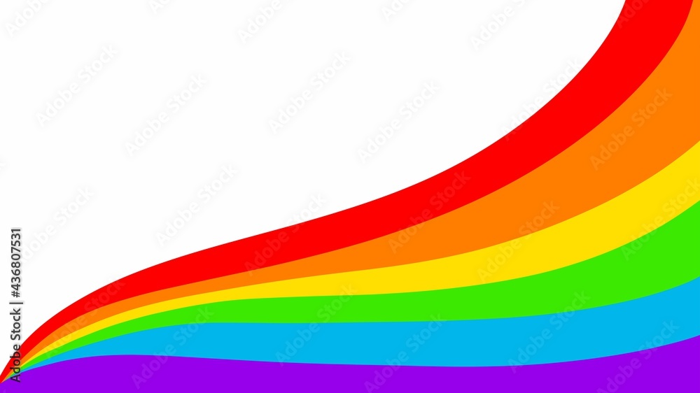LGBT rainbow flag with copy space isolated on white background , illustration wallpaper LGBT rainbow flag with copy space isolated on white background , illustration wallpaper