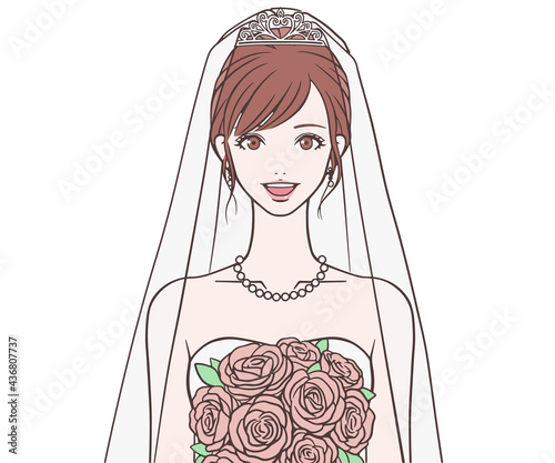 ブーケを持つ花嫁