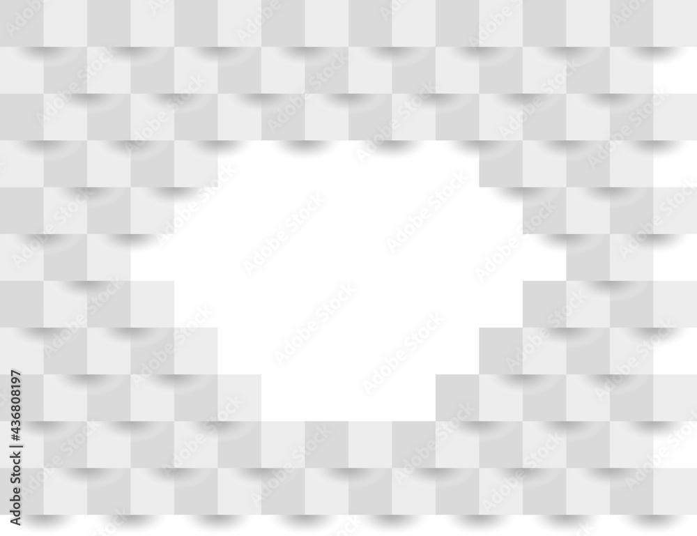 Obraz premium Abstract white geometric background, 3d paper art style. Vector illustration.