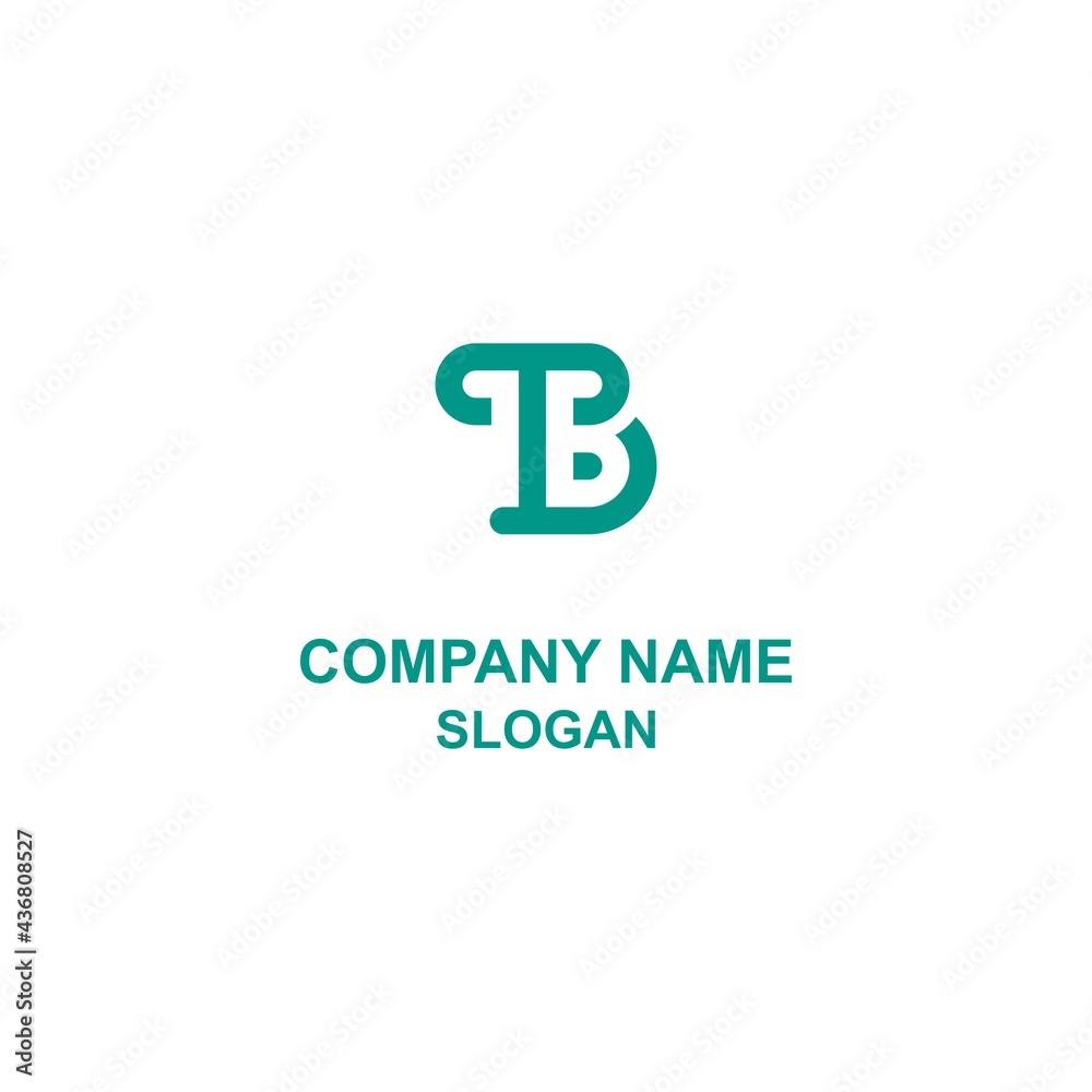 TB letter initial logo, capital letter in smart shape. TB letter initial logo, capital letter in smart shape.