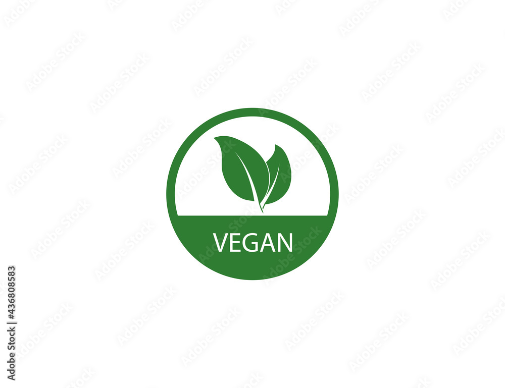 Vegan, leaf, natural icon on white background. Vector illustration. Vegan, leaf, natural icon on white background. Vector illustration.