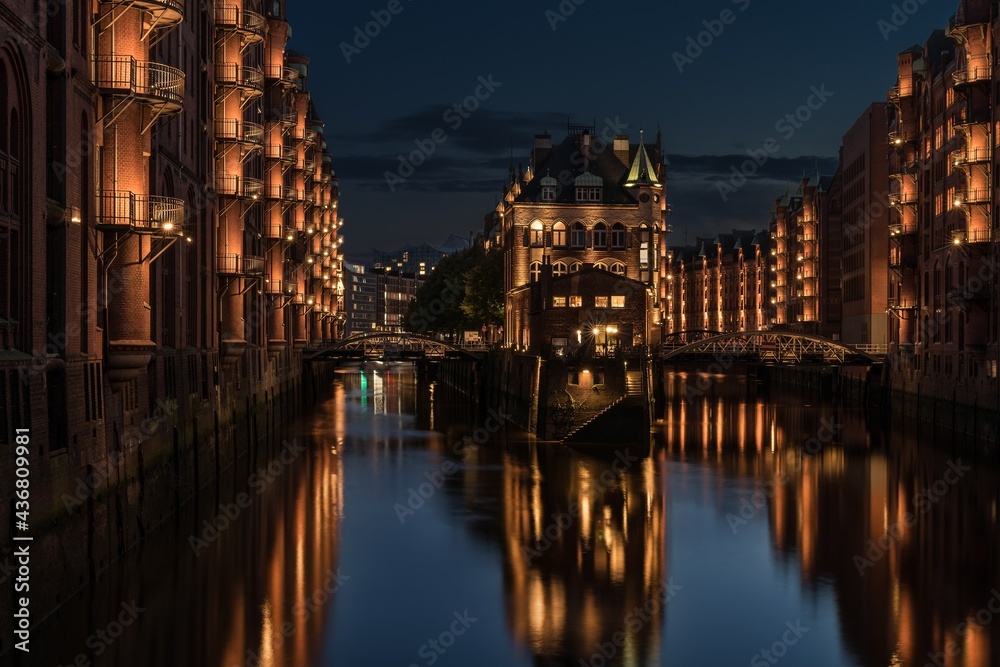river city at night