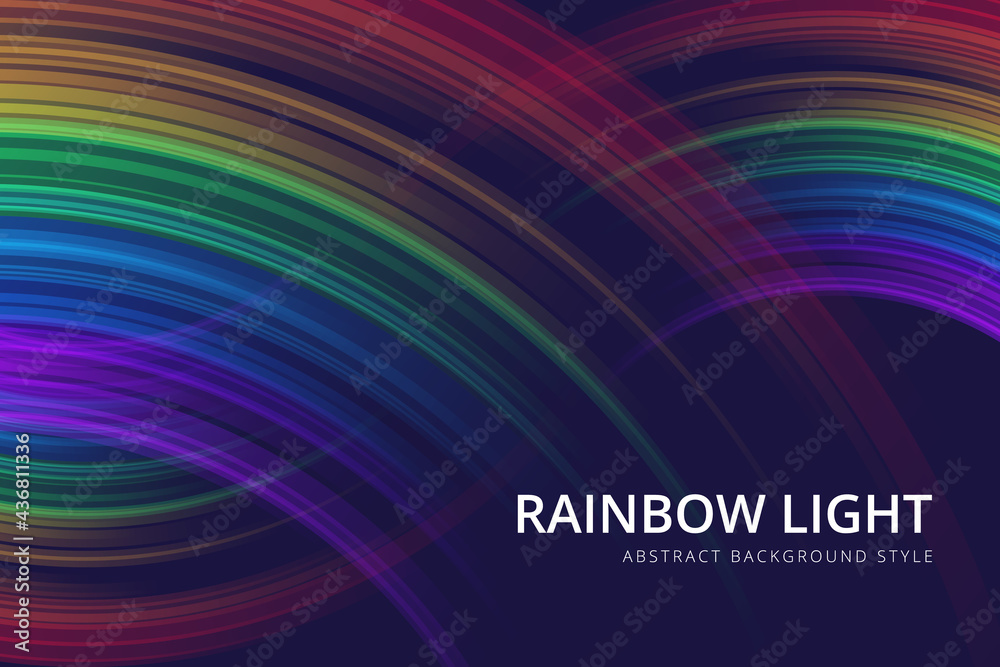 abstract curve rainbow motion light background vector Design abstract curve rainbow motion light background vector Design