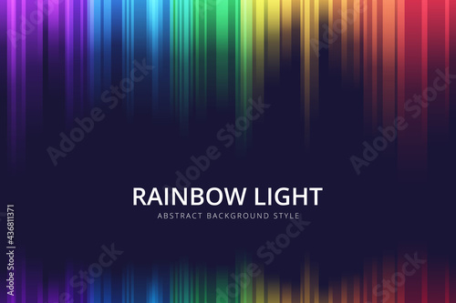 abstract Vertical rainbow motion light background vector Design