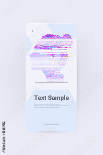 big genomic data with woman face genome sequence map horizontal vertical