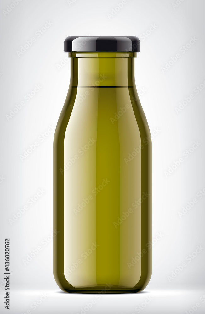 Color Glass Bottle on Background. Color Glass Bottle on Background.
