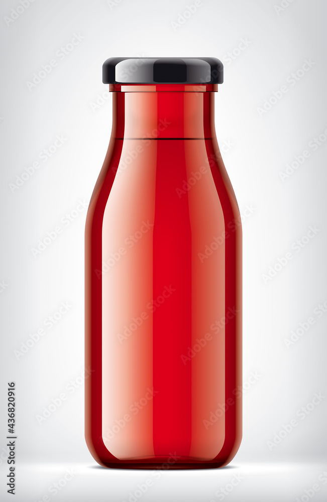 Color Glass Bottle on Background. Color Glass Bottle on Background.