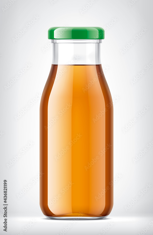 Glass Bottle on Background. Glass Bottle on Background.