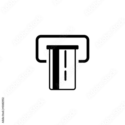 Symbols atm card icons. Finance and shopping concept