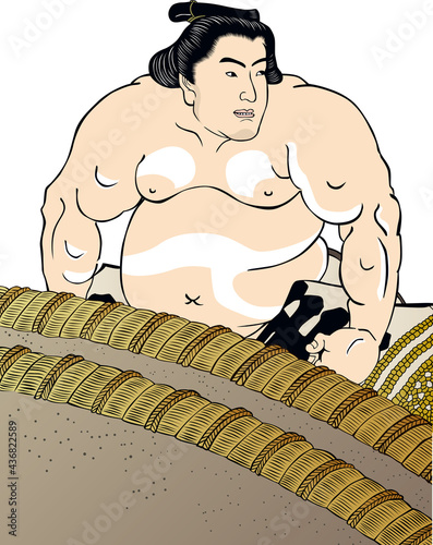 浮世絵　相撲取り　その32