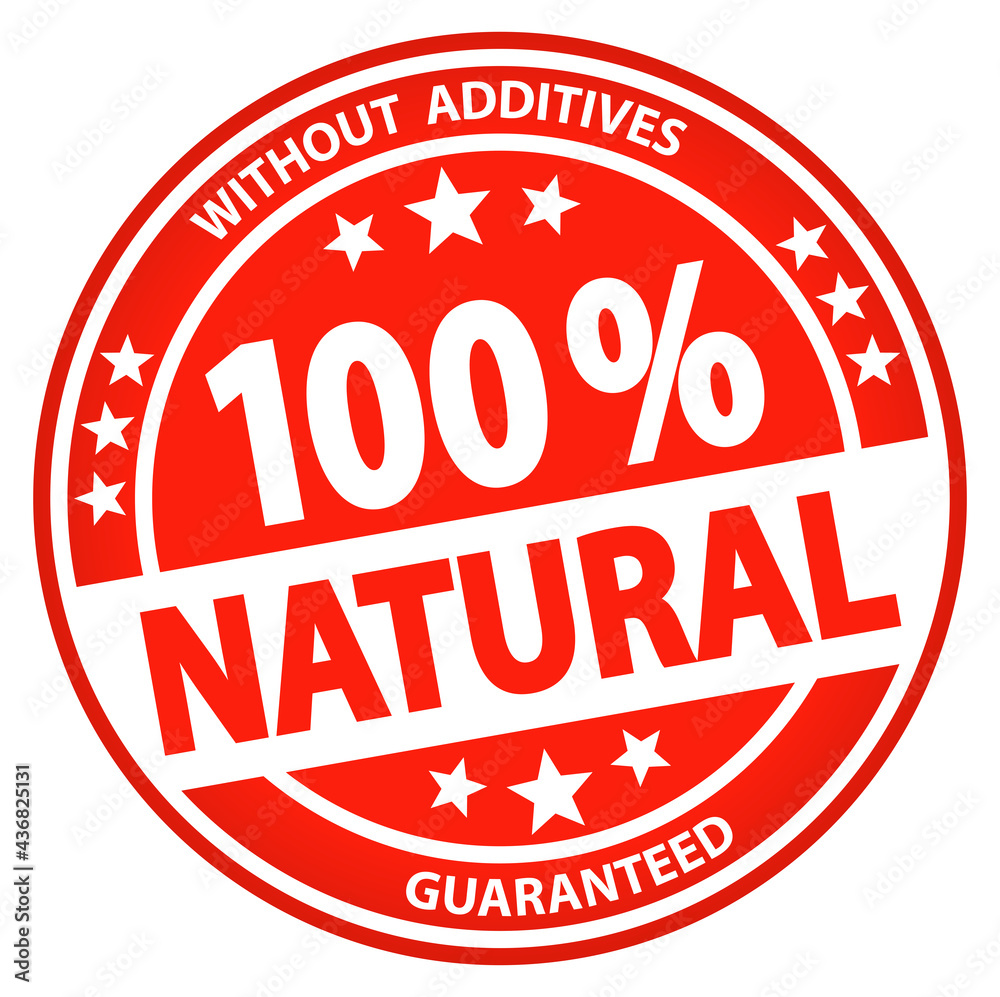 round business button - 100% natural
